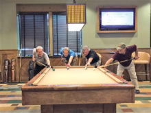 Left to right: Joe “Fast Eddie” Giammarino, Randy “Thin Man” Smith, Dominic “The Doctor” Borland, Jim Kauffman