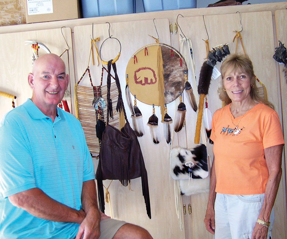 Bob and Vicki with a few of their creations