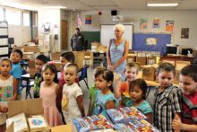 SaddleBrooke Rotary Club delivers books to students three times per year.