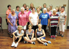 October finds a happy Level 1 class of line dancers in the new Mariposa location at DesertView. Soon we’ll all be back on the dance floor and learning more new dances like Black Whiskey - already in our heads. Rebecca (front left) teaches these happy dancers year round.