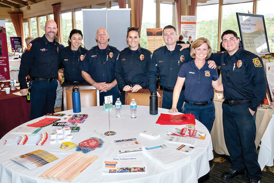 Gold Ranch first responders at the 2018 Health Fair.