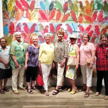 WOOO members who carpooled from SaddleBrooke for an excursion to the downtown Tucson Museum of Art. Prior to touring the museum, they had a lovely lunch at the adjacent and highly-regarded Cafe a la C'Art.