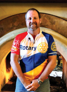 Mark Miller, chairperson, International Services Committee, and many-time rider in El Tour de Tucson.