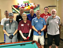 PPB Travel Team (left to right): Steve Searl, Phelps L'Hommedieu, Gary Barlow, Joe Giammarino, Fred Dianda, Dominic Borland, Tom Barrett, and Ron Ridge.