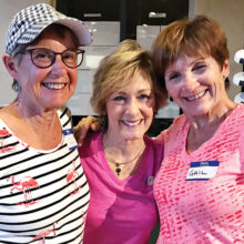 Left to right: Sue Fredrickson, Linda Bailey, and Gail Bouffard.