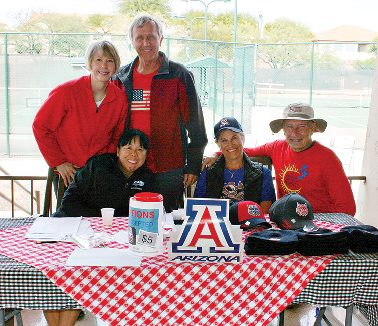Seated: Cindy Madsen, Jane Zielske, and TJ Duffy; Standing: Tina Huber and Gary Rowell.