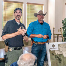 Region B Commander Lt. Eli Pile and Pinal County Sheriff Mark Lamb responding to questions from the attendees at the July, 2019 “Coffee with a Cop” event. Lt. Pile’s Region B includes all of SaddleBrooke