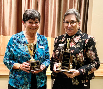 Aces of the Year winners, Caryl Dowell (left) and Raye Cobb.