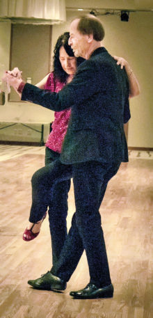 Instructors Tom and Mary Borkovec are dancing the Argentine tango. (Photo by Sheila Honey)