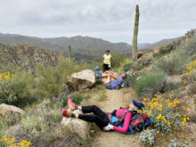 Any place is a good place to stop and relax. (Photo by Linda Eglin)