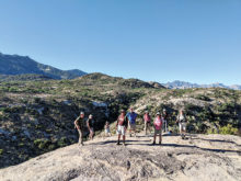 SaddleBrooke hikers top Dome Rock (Photo by Ruth Caldwell)