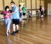 SBDC has re-started dance practices, maintaining social distancing, masks, and sanitization procedures. (Photo credit Wanda Ross)