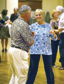 Bruce and Pat Stead, the SBDC instructors for Arizona Two Step (Photo by Sheila Honey)