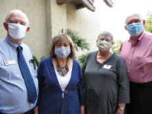 Resurrection Church staff (from left): Charles Riddell, Susan Tjossem, Karen Hustad, and Pastor Wayne Viereck