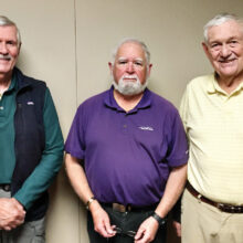SB Men’s Niner officers (left to right): Gary Brunelle, Jay Love, and Gary Beeler