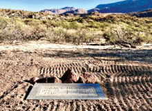 Gravestone of Grace Murray rests in the Catalinas (Photo by Elisabeth Wheeler)