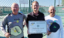 SPA member Bob Shelton, Dr. Todd Haft, and SPA president Peter Giljohann