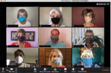 The production team, socially distanced and appropriately wearing their masks, wait patiently for fall to arrive so the show can go on! (Photo by Steve Weiss)