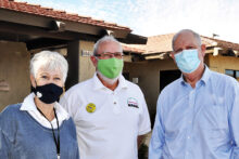 AZ Rep. Tom O’Halleran met with Senior Village Executive Director Linda Hampton and Board Chairman David Loendorf to learn about the logistics of the SaddleBrooke vaccination clinics.