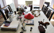 Dining room table storage