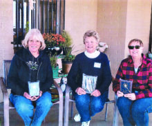 Top women shooters: second place, Lori Klug, Quail Creek, 42; first place, Judy Tenbroeck, Sun Lakes, 65; and third place, Vicki Ray, PebbleCreek, 42