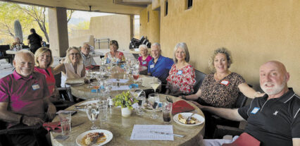 A full patio of Unit 45 friends and neighbors