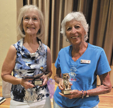 May Awards: Marcia Munich and Loretta Edgerton (photo by Raye Cobb)