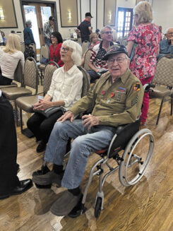 World War II veteran John Reitz with his wife Carroll