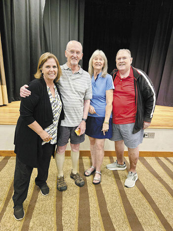 Left to right: Julie and Bob Kalar and Pam and Ron Smith