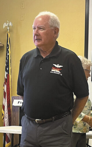 Frank Shipton at his Quilt of Honor Ceremony