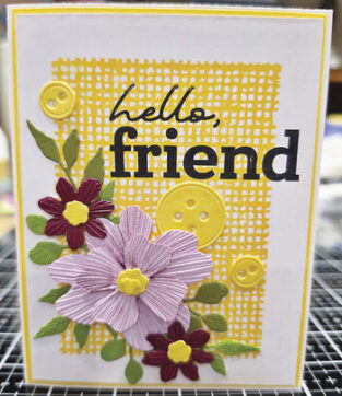 Stamping and Die Cutting Card (photo by Marge Wong)